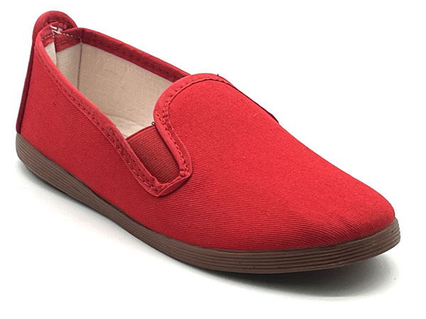 Producto Zapatilla infantil loneta rojo 20/34 Kun fu elasticos